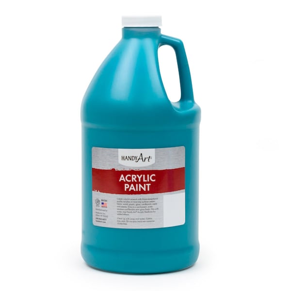 Acrylic Paint, Half Gallon, Turquoise